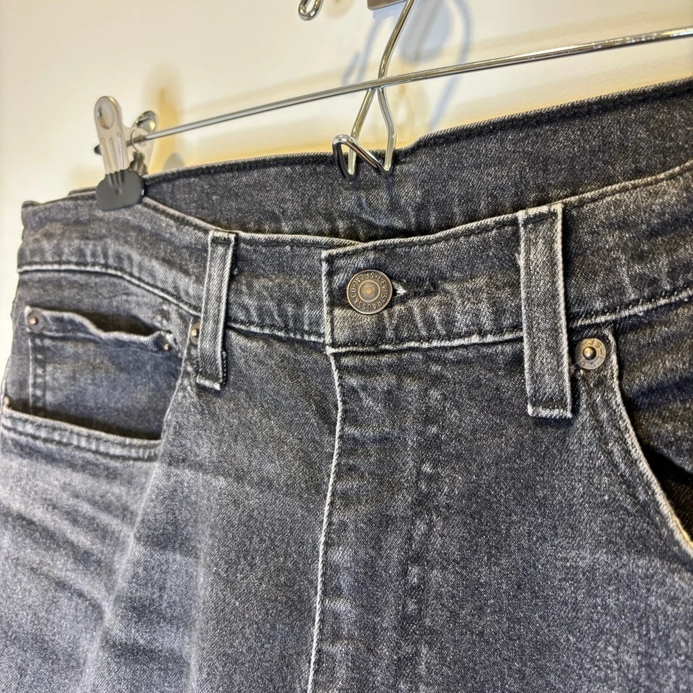 Levi's Black Straight Jean W 36 L 30 - Picture 6 of 10